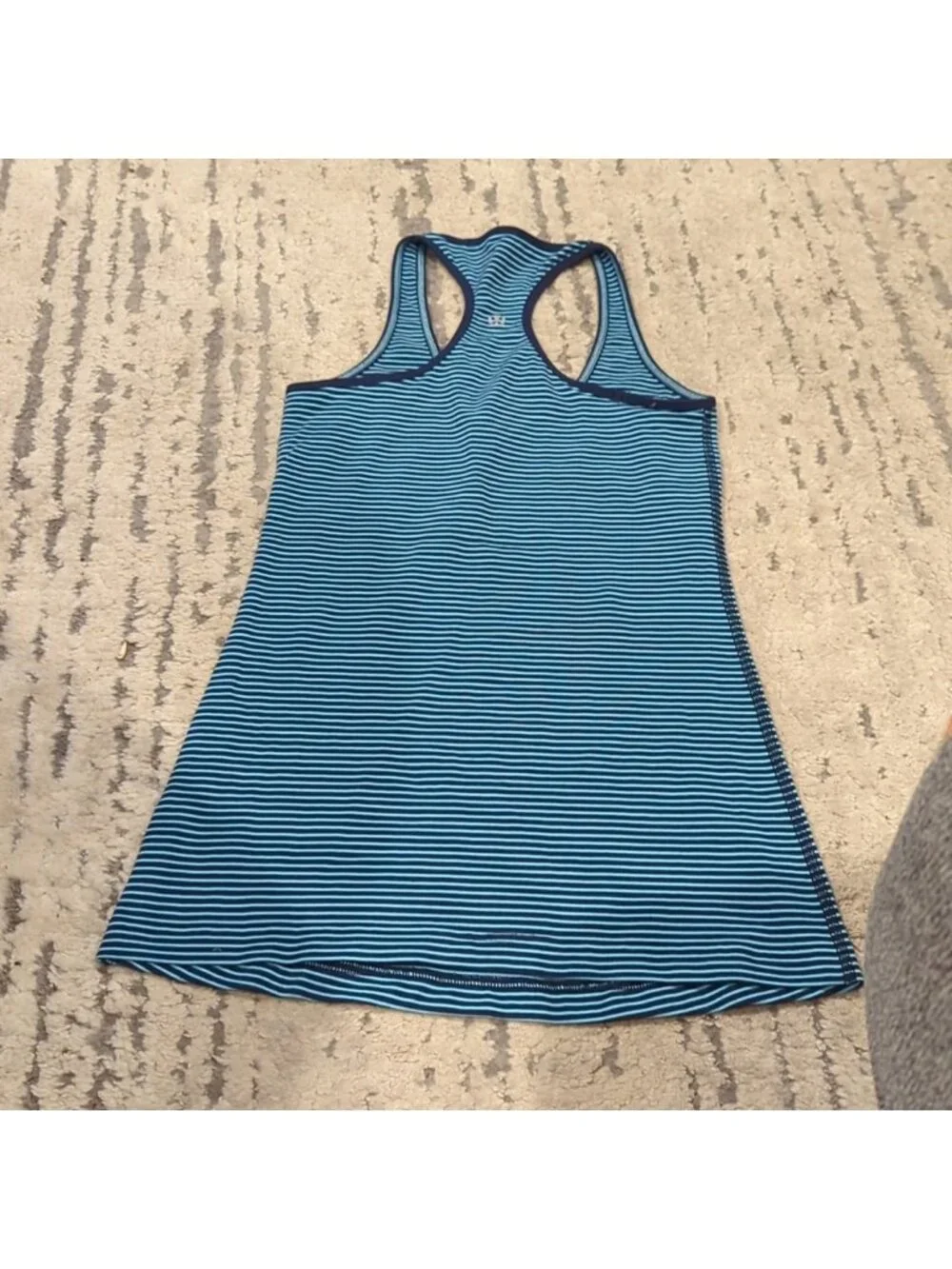 Lululemon Cool Racerback Hyper Stripe Blue Moon / Inkwell